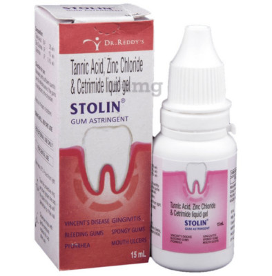 2 X Stolin Gum Astringent used in Bleeding Swollen Spongy & Receding/ Loose Gums