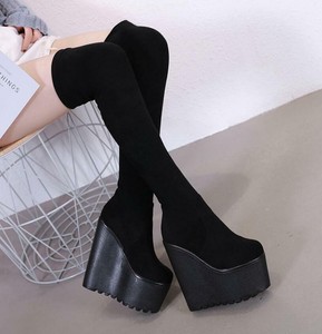 high heel boots wedges