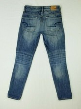 American Eagle Outfitters 00 Short Stretch Skinny Women's Blue Denim Jeans