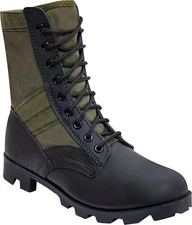 Olive Drab Leather Military Jungle Boots Panama Sole Tactical Fatigue Army OD
