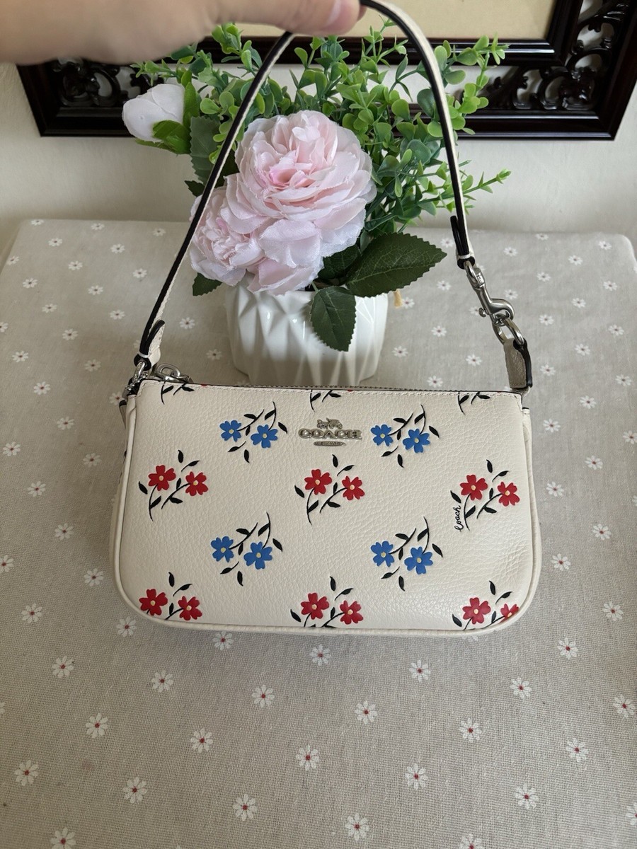 Coach Nolita 19 With Floral Print Chalk Multi