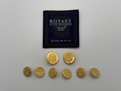 Botanik 500 Etikettenanhänger und 8 goldfarbene Knöpfe für Anzug