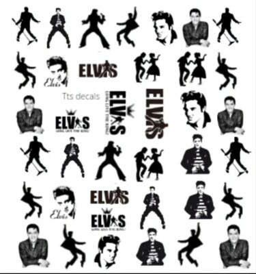Elvis Nail Art Wasserschiebe Aufkleber