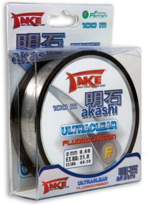 Angelschunr Take Akashi Ultraclear Fluorocarbon 100 m 100 m D. 0.600 mm Fluor...