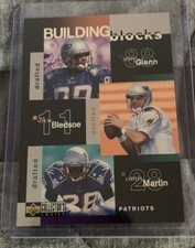 1997 UPPER DECK COLLECTOR'S CHOICE BUILDING BLOCKS377 DREW BLEDSOE FOOTBALL CARD