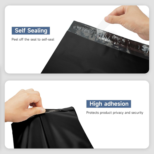 100 Large Poly Mailers 10X13 Shipping Bags for Small Business – Self Sealing Pac - Afbeelding 4 van 6