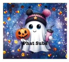 20oz Sublimation Tumbler Wrap Lil Girl Ghost Ready To Press Heat Transfer