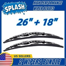 2-wipers 26 18 For Splash Windshield Beam Wiper Blades - 25-260 25-180