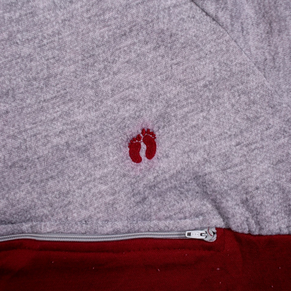 Sudadera Vintage Hang Ten S Años 90 Jersey Pullover 1/4 Cremallera Track Top Gris Surf Foto 4 de 4