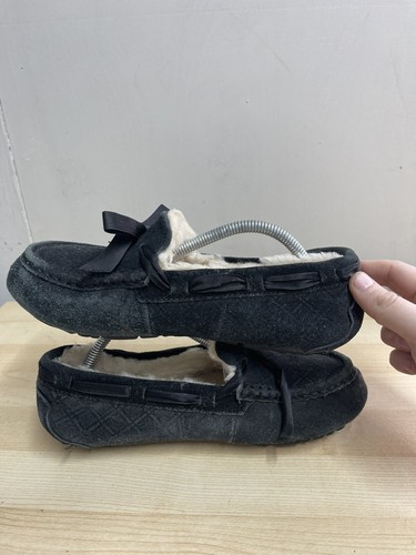UGG Dakota Diamond Suede/Sheepskion Women Slippers 1015598 Size UK 5.5 (S156) - Picture 6 of 8