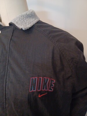 NIKE RFC# NME 920220 KL4 Vintage Black Jacket XL Fleece lined Zip