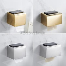Caja de pañuelos impermeable de acero inoxidable montada en la pared rollo soportes de papel NUEVO