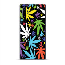 Skins Decal Wrap for Samsung Note 10 Plus Colorful Weed Leaves Leaf