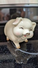Vintage Norcrest Pink Cheeked Laughing Pig Piggy Bank