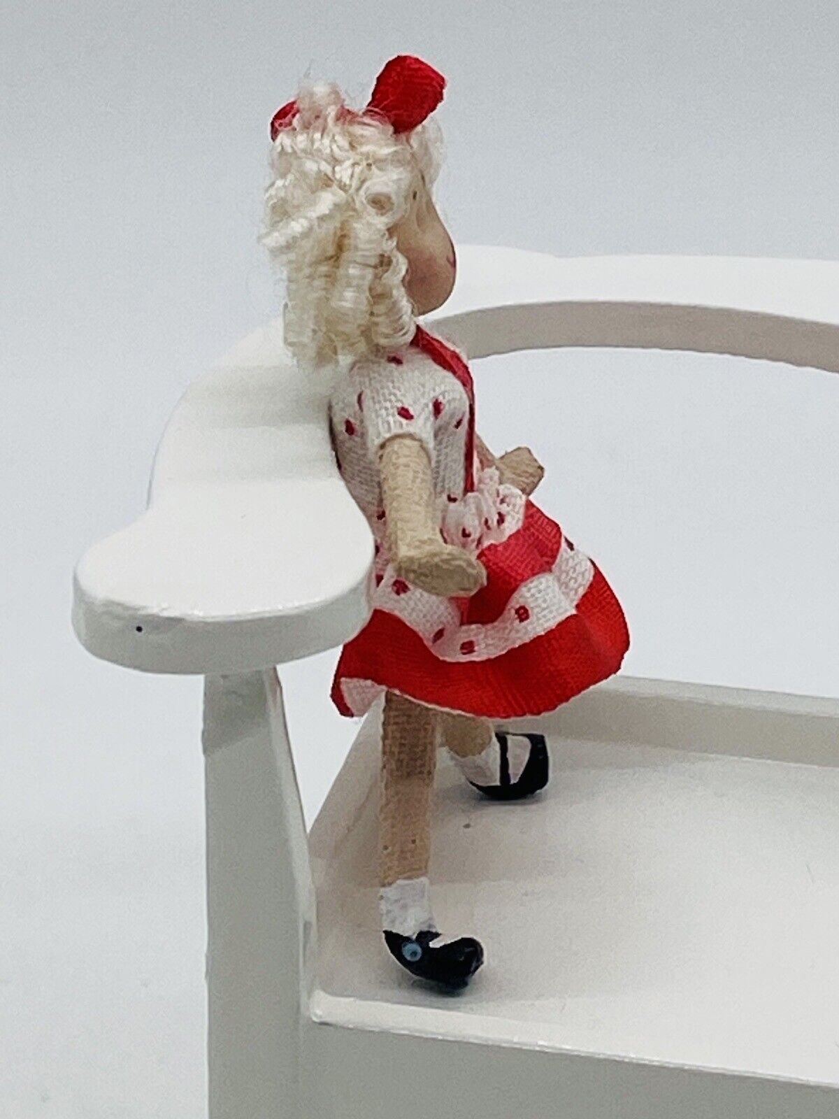 VTG Artisan ANN ANDERSON Dollhouse Miniature Doll Shirley Temple Tap Dancing