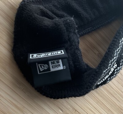 Supreme FW17 New Era Arc Logo Headband Black | eBay