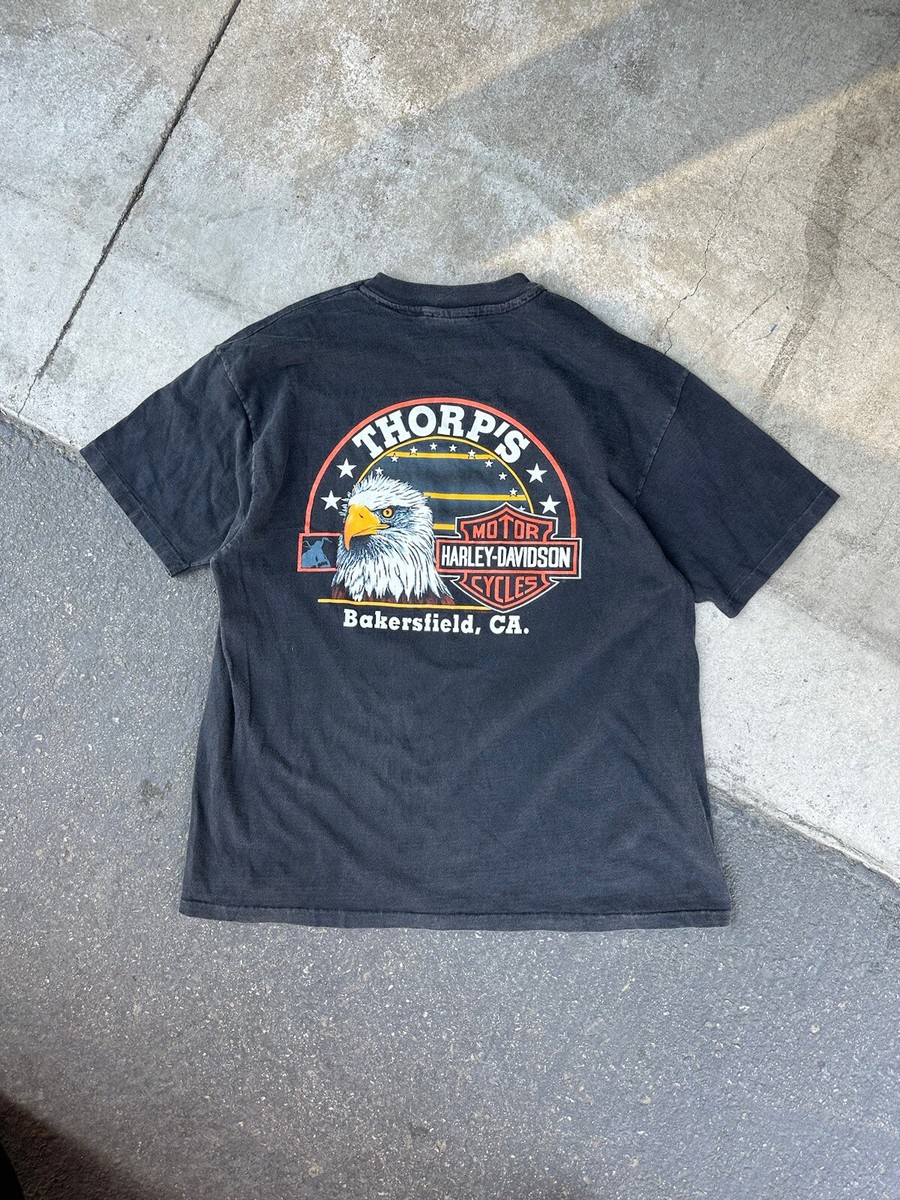 Vintage 1994 Harley Davidson T-Shirt Bakersfield California Men's