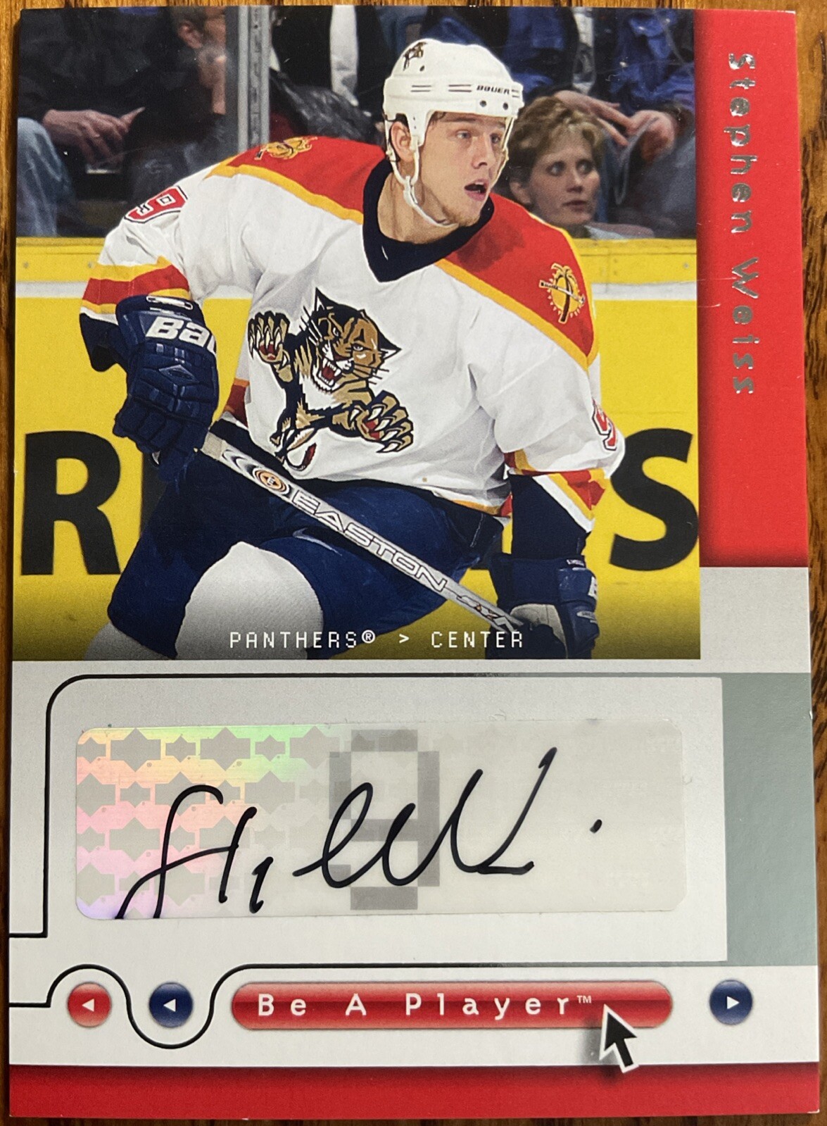 2005-06 Be A Player Signatures Stephen Weiss #WE Florida Panthers