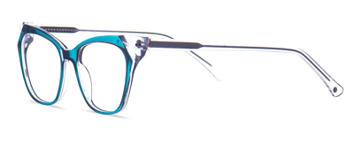 NW 77TH USA COUCH GREEN CRYSTAL FRAMES EYEGLASSE 52-19-142  display picture 3