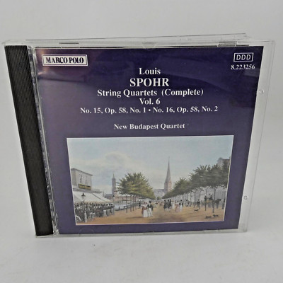 CD 1992   Louis Spohr, New Budapest Quartet   String Quartets (Complete) Vol. 6