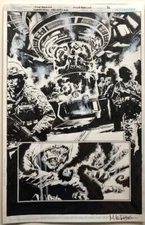 Future State Swamp Thing #1 Obsidan Sun Final Page Splash Original Mike Perkins