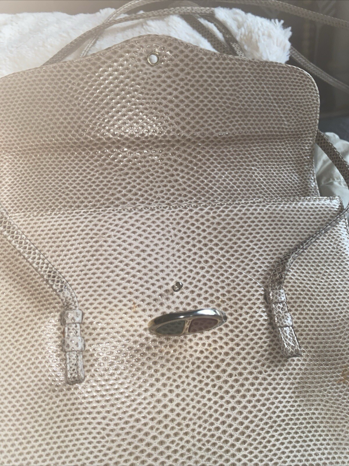 Judith Leiber Vintage Small Python SNAKE Leather … - image 10