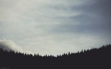 Landscape forest clearing sky nordic s nature Custom Gaming Mat Desk