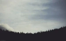 Landscape forest clearing sky nordic s nature Custom Gaming Mat Desk