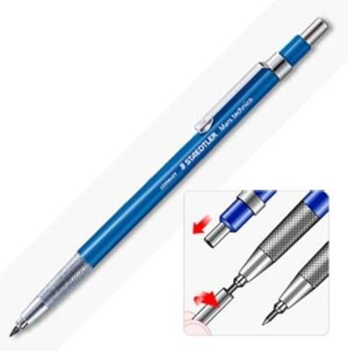 Staedtler Mars Technico 780C Clutch Pencil 2mm Lead Holder, HB lead Made Germany