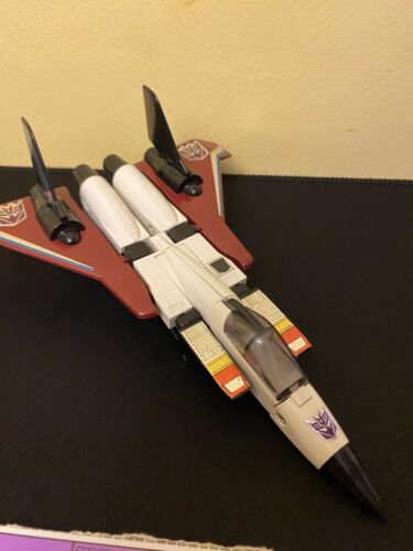 Transformers G1 Ramjet w/ Wings, Tail Fins, Booklet & Spec Cutout - 1985 Hasbro - Picture 4 of 17
