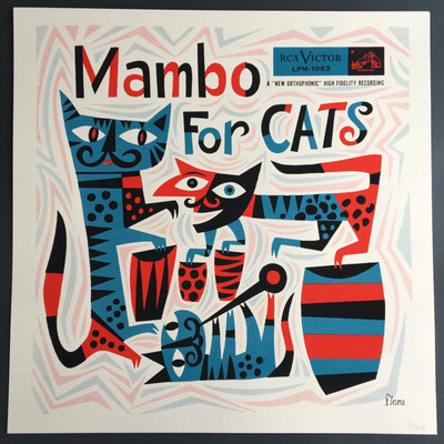 James Flora - Jim Flora - Mambo for Cats - Print - large format