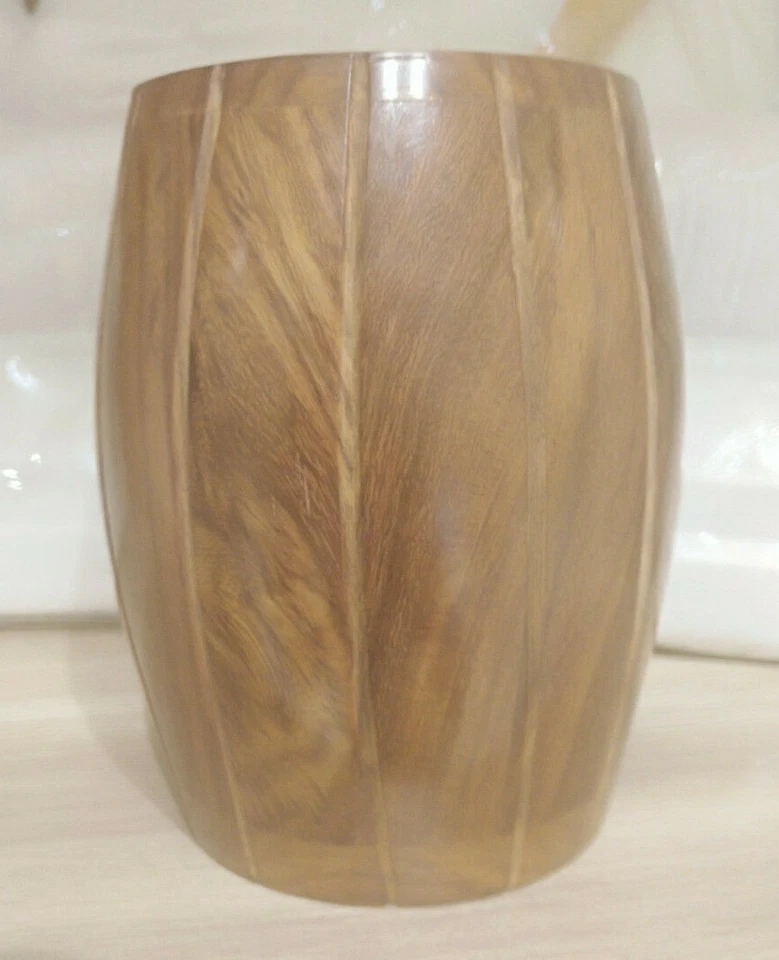 Деревянный бочонок в форме денег, монета банк ручной работы ремесло современной коллекции новый - Изображение 2 из 4