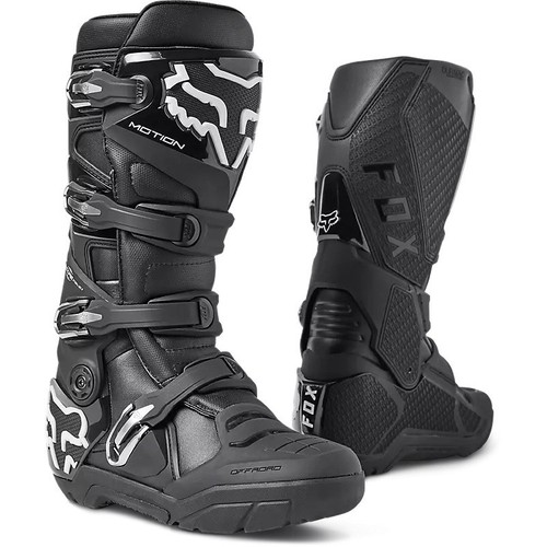 FOX Motion X Black Off Road Boots - Size UK 13 EU 49 - BNIB - Enduro Motocross - Picture 1 of 13