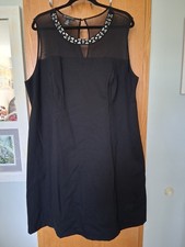 Inc International Concepts Women's Black Sleeveless W Cocktail Dress Size 3X