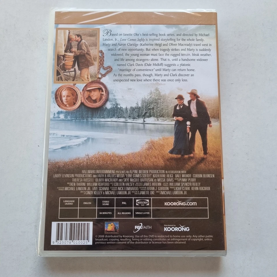 Love Comes Softly (DVD, 2003) PAL Region Free (Katherine Heigl) RARE / SEALED - Image 3 of 4