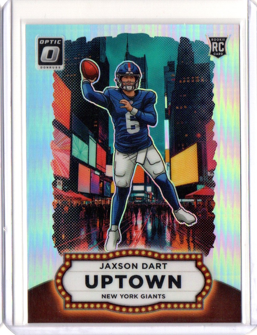 2025 Donruss Optic Jaxson Dart Uptown Case Hit SSP Insert Card RC #11