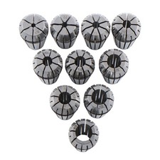 ER16 Collet Set 10pc Precision 3/32 to 3/8 Inch by 32nds 0.0002 TIR US