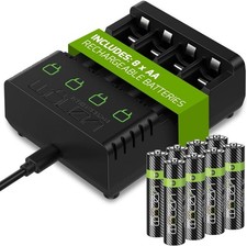 Venom Rechargeable AA Batteries plus Charging Dock - Includes 8 x AA 2100mAh Ba 2.50 per battery