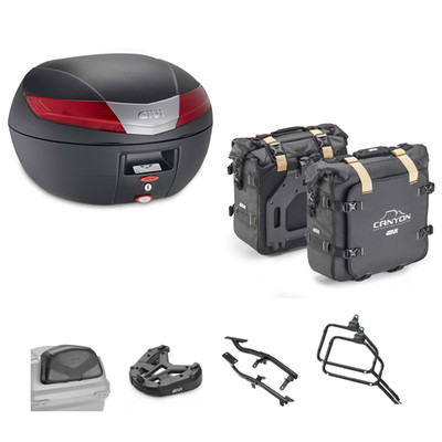 GIVI KLE Versys ABS (FFF-FGF) 2015-2017 Kit Rear Pannier V40N With GRT720B 40/25L