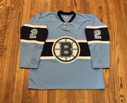 Blaine Bengals Minnesota High School Hockey Game Used Jersey Hooter Mens Large L