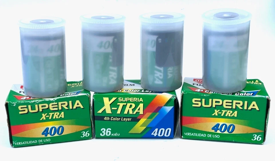 NUEVO 7 rollos Fuji Superia X-TRA Fujifilm 400 velocidades 24 y 36 EXP, caducado 11/2005 Foto 2 de 4