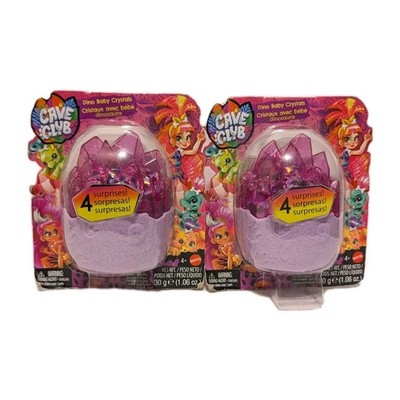 Mattel Cave Club Dino Baby Crystals Surprise Eggs 2 Pack Mystery Toy Set