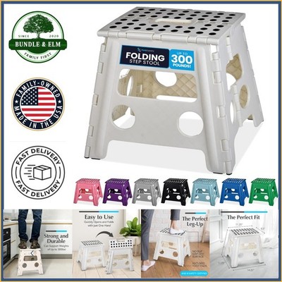 One-Step Folding Stool, Perfect for Home Use in Tight Spaces and Cluttered Areas