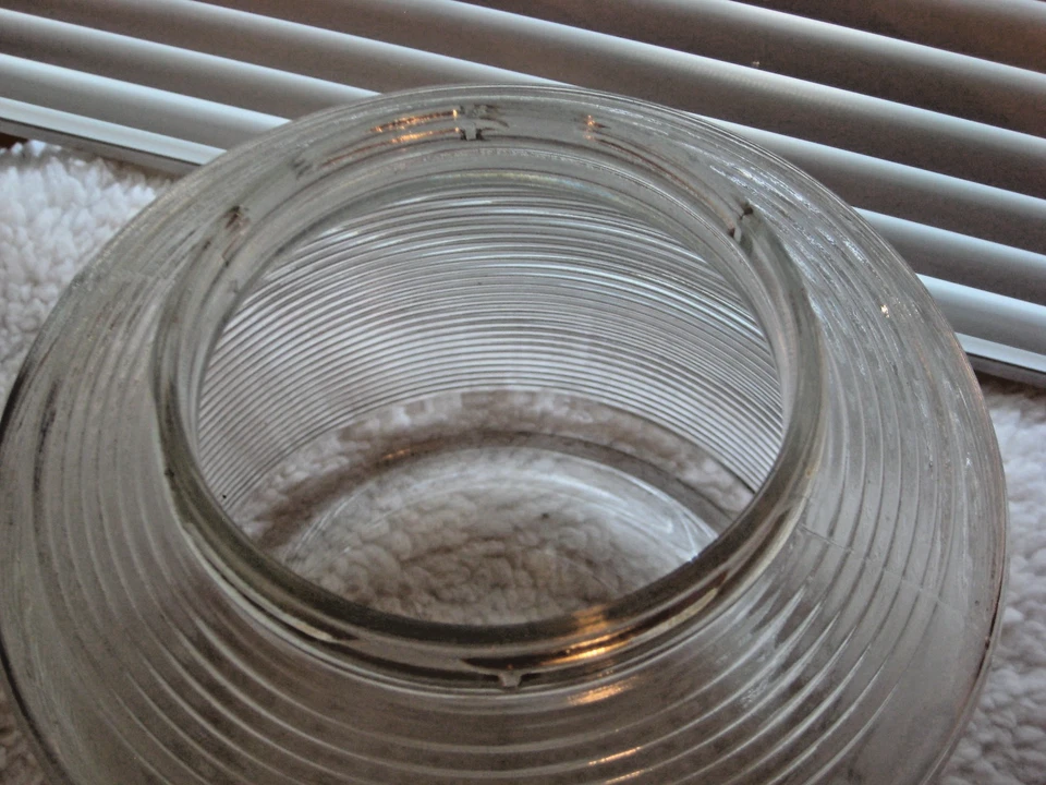Vtg General Electric Round Clear Glass Vaporizer Humidifier Water Tank Reservoir - Image 3 of 4