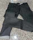 NWOT! Gustin Jeans Men's Skinny Fit Black Denim Selvedge Button Fly Size 34 x 38 — photo 1