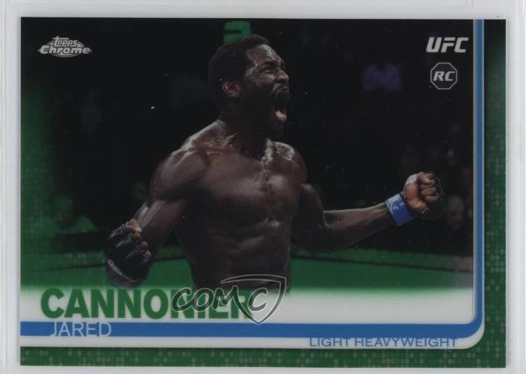 2019 Topps Chrome UFC Green Refractor 8/99 Jared Cannonier #98 Rookie RC 1ho8