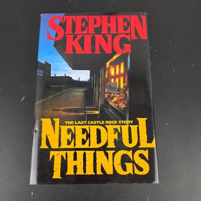 Needful Things Stephen King 1991 Hardcover Book Club Edition Viking Horror Novel