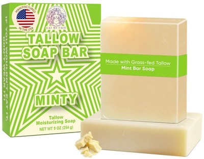 2-Pack Beef Tallow Soap Bars (Mint)   Better Value, Same Clean Ingredients | ...