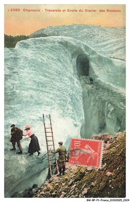 BW-BFP1-1113-74 - Chamonix - Überquerung Und Grotte Des Bossons Gletschers