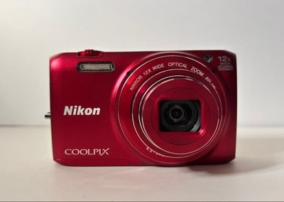 Nikon COOLPIX S6800 RED Digital Camera 16.0MP 12x Optical Zoom From JAPAN